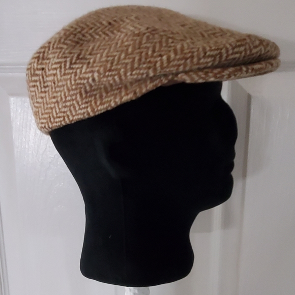 Mens wool Paperboy style cap - Picture 2 of 5